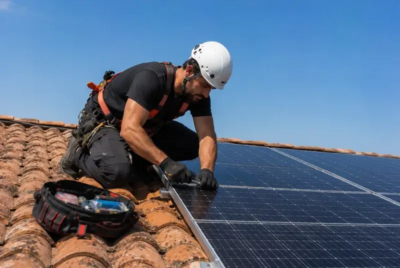 Maintenance et monitoring de panneaux solaires à Prin-Deyrançon