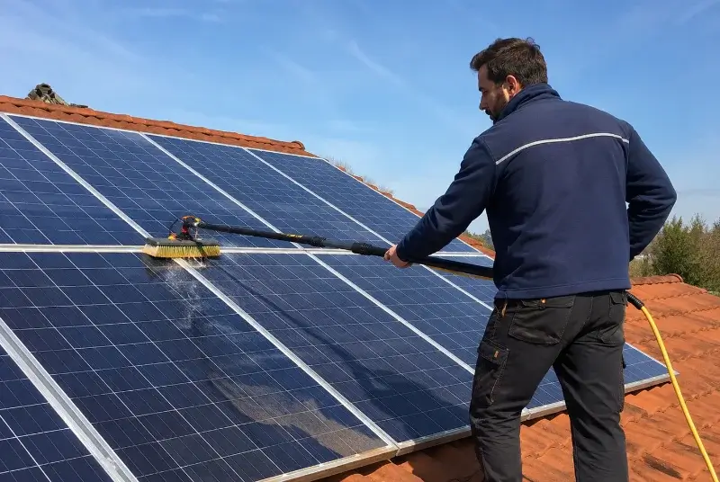 Nettoyage et entretien de panneaux solaires à Prin-Deyrançon